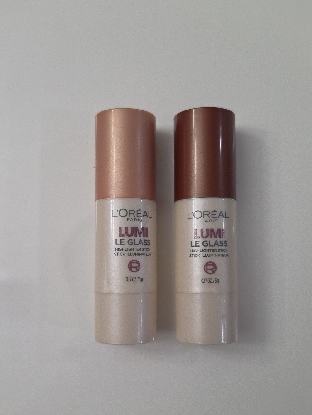 L'Oreal Lumi Le Glass Highlighter Stick Duo Shades 610 & 625 NWT